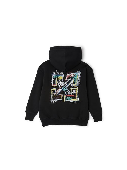 Felpa, unisex, logata. OFF WHITE | FLE00400002
